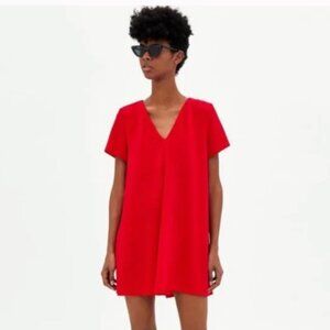 Zara red dress